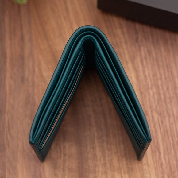 Bottega Veneta Intrecciato Woven Leather Bifold Wallet - Grey/Sky Blue - Picture 3 of 10